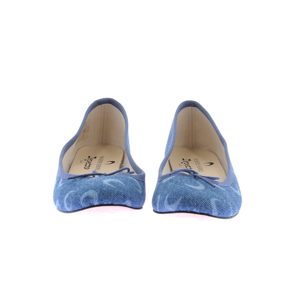 Ballerines bleues en denim