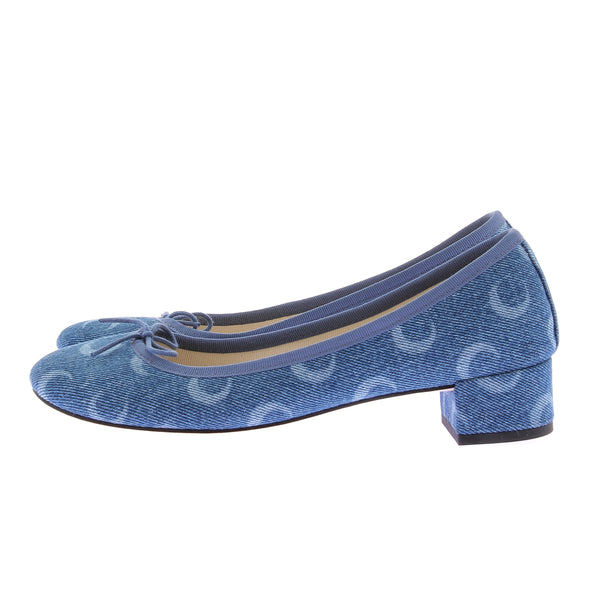 Ballerines bleues en denim