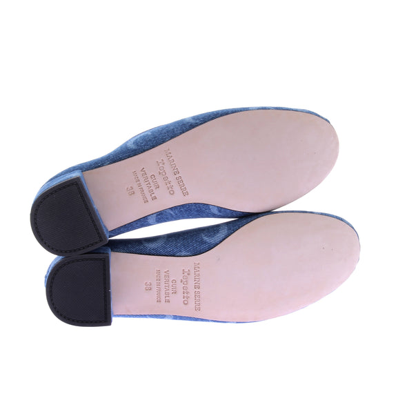 Ballerines bleues en denim
