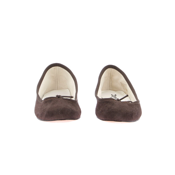 Ballerines en daim marron