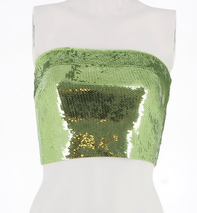 Top bandeau à sequins