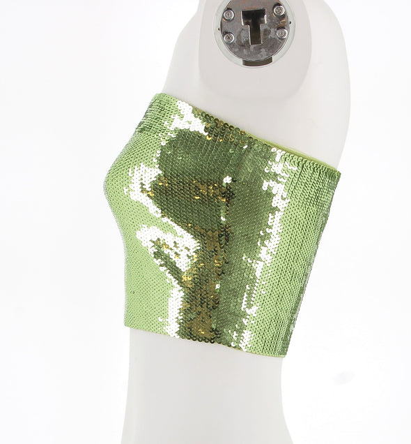 Top bandeau à sequins