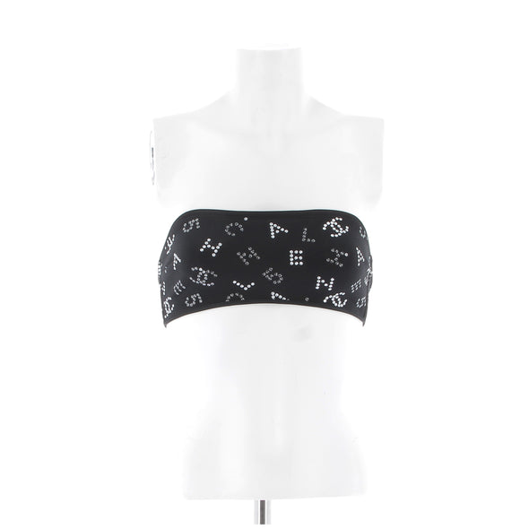 Haut de maillot bandeau noir