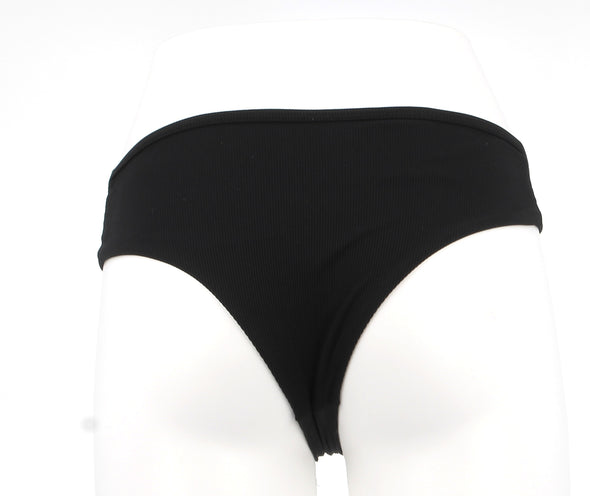 Bas de maillot de bain noir échancré