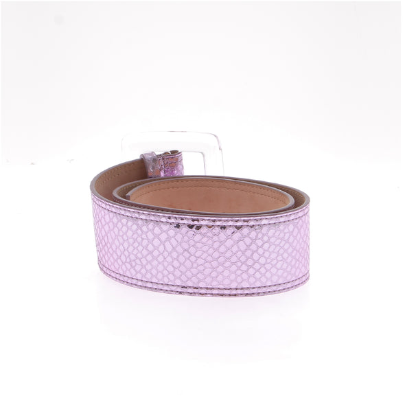 Ceinture lila à imprimé python