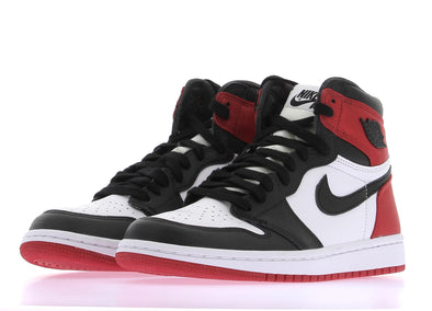 Baskets "Air Jordan 1" rouges irisées et blanches