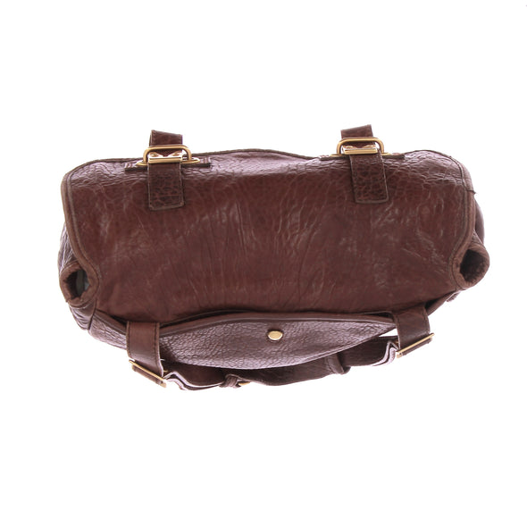 Sac en cuir marron "Messenger"