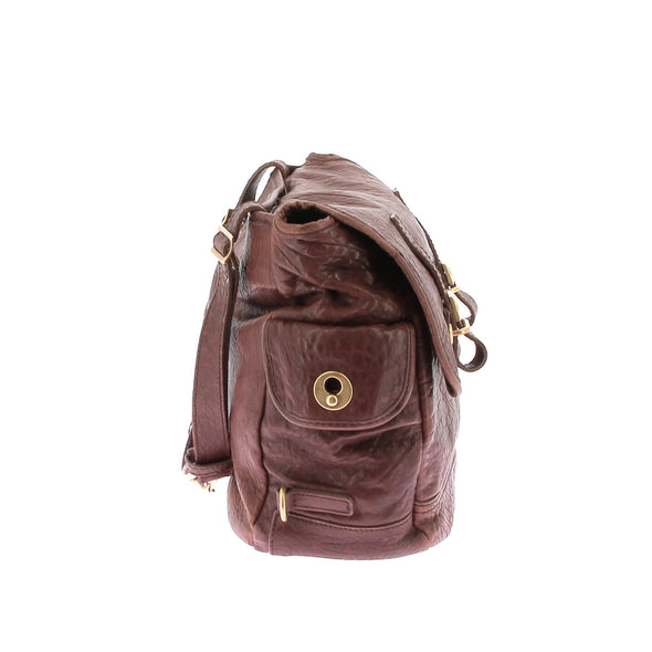 Sac en cuir marron "Messenger"