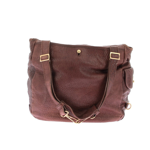 Sac en cuir marron "Messenger"