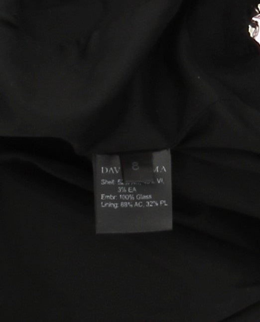 Mini-jupe noire avec strass