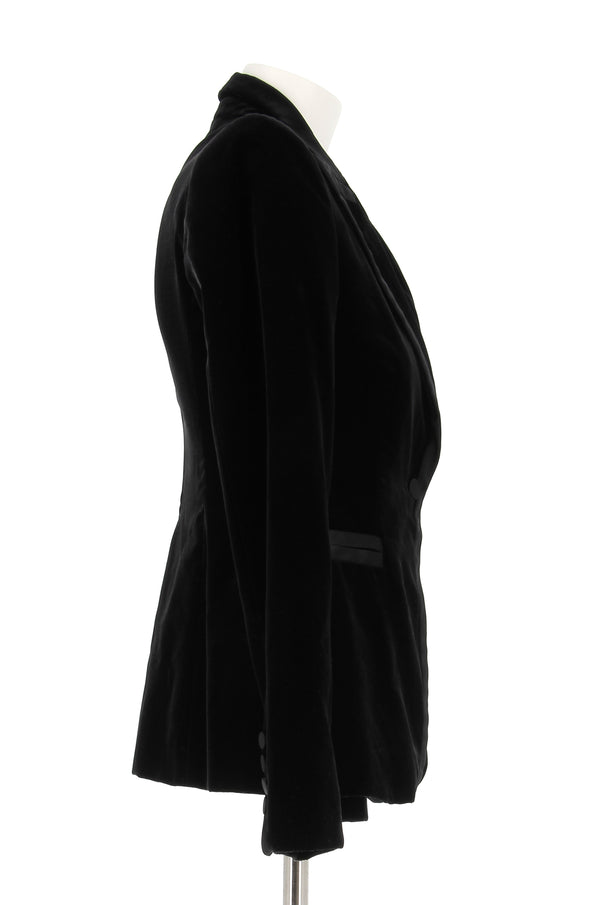 Blazer en velours noir