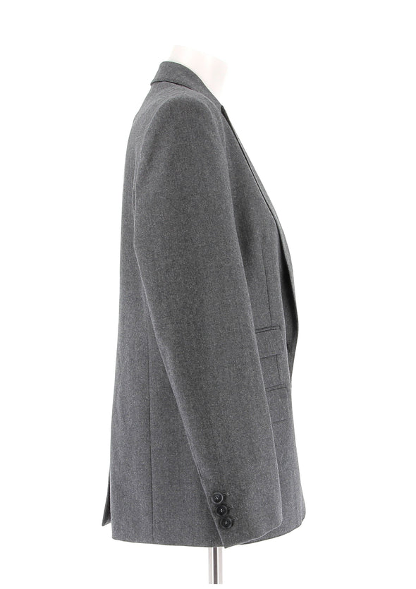 Blazer gris chiné en laine