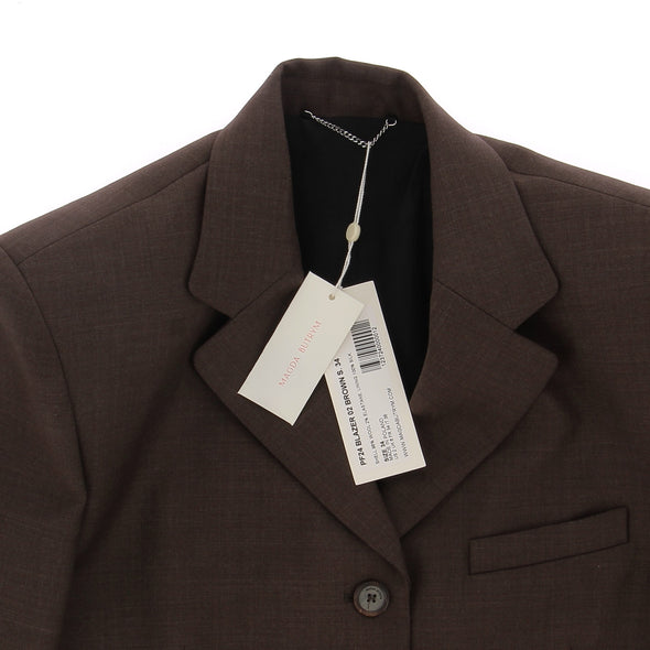 Blazer marron en laine