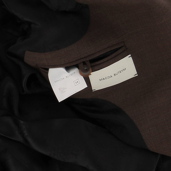 Blazer marron en laine