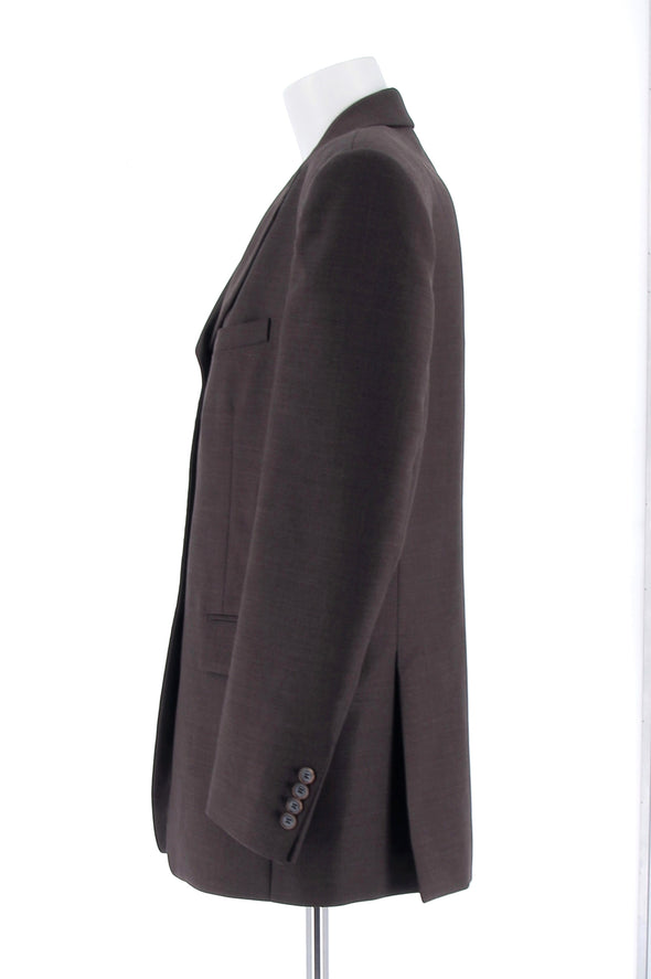 Blazer marron en laine