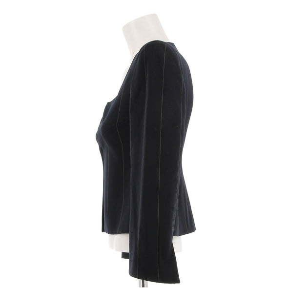 Veste en laine marine