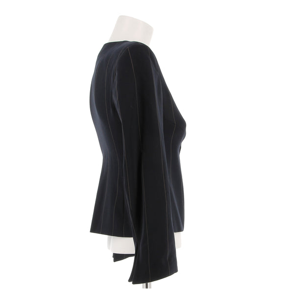 Veste en laine marine
