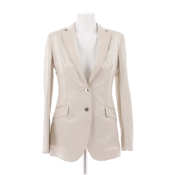 Blazer satiné crème