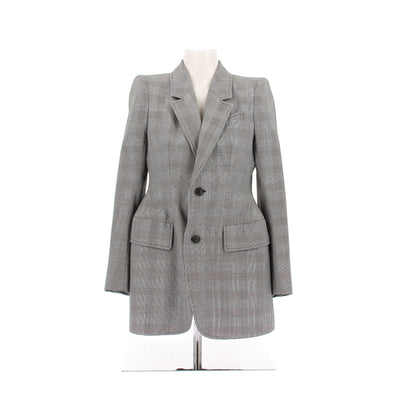 Blazer noir et blanc