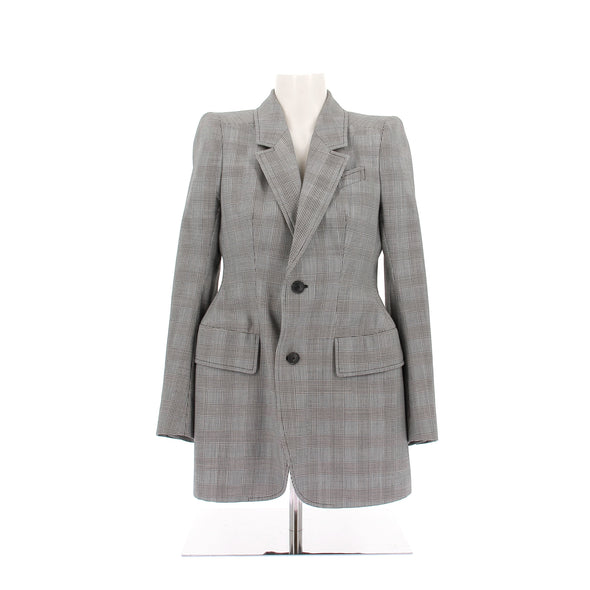 Blazer noir et blanc