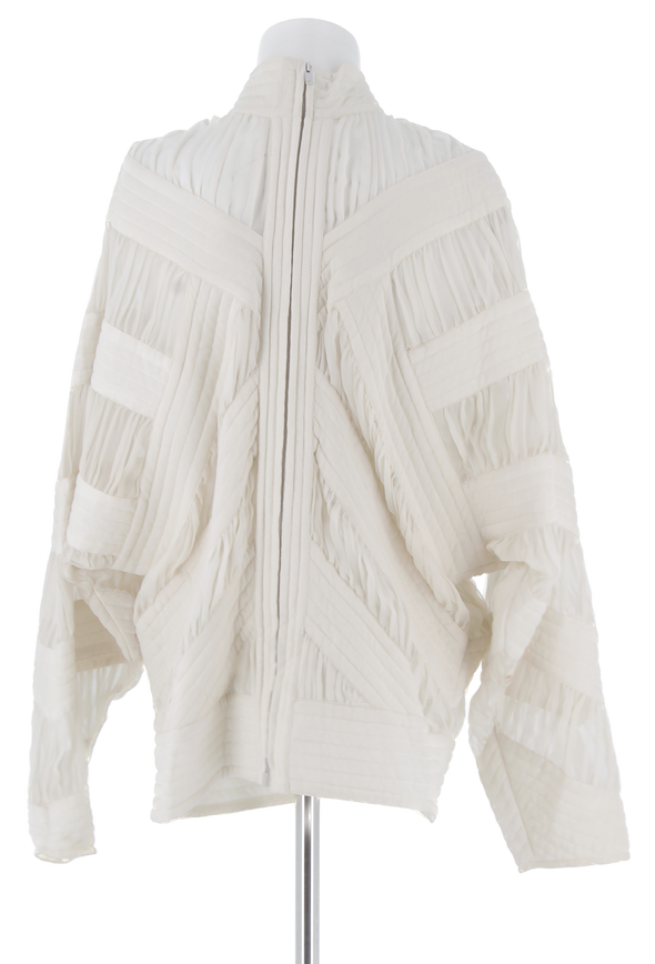 Blouson en soie transparente