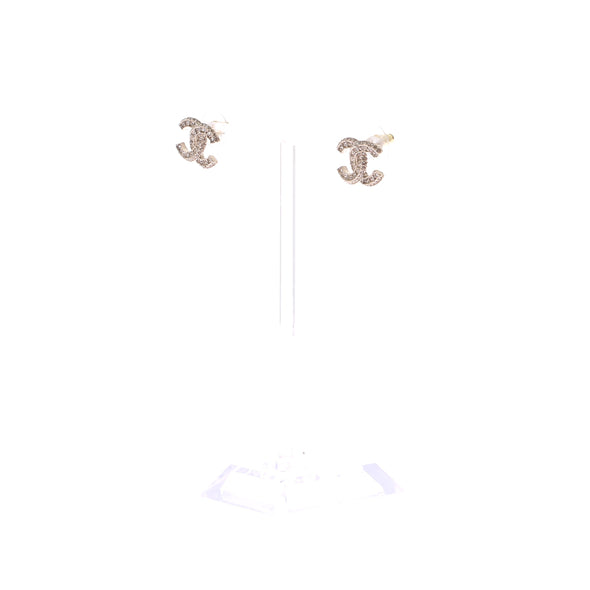 Boucles d'oreilles CC à strass