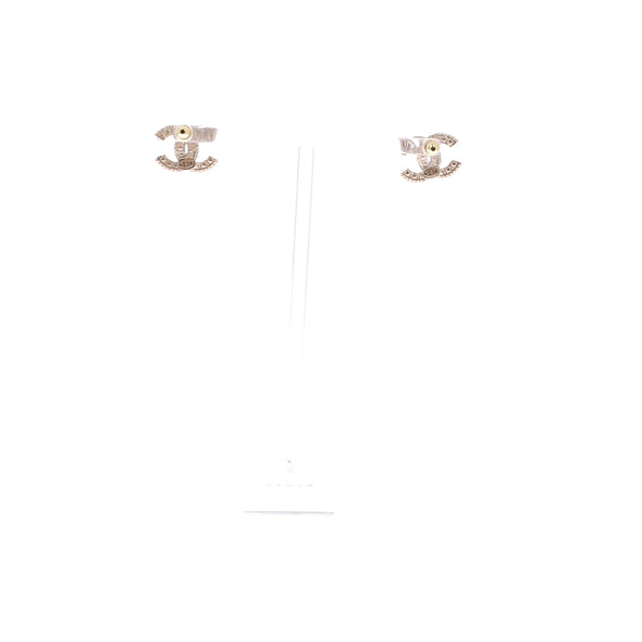 Boucles d'oreilles CC à strass