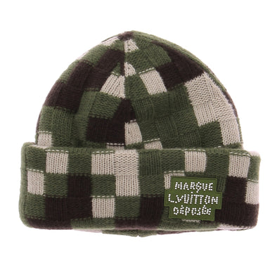 Bonnet en laine vert