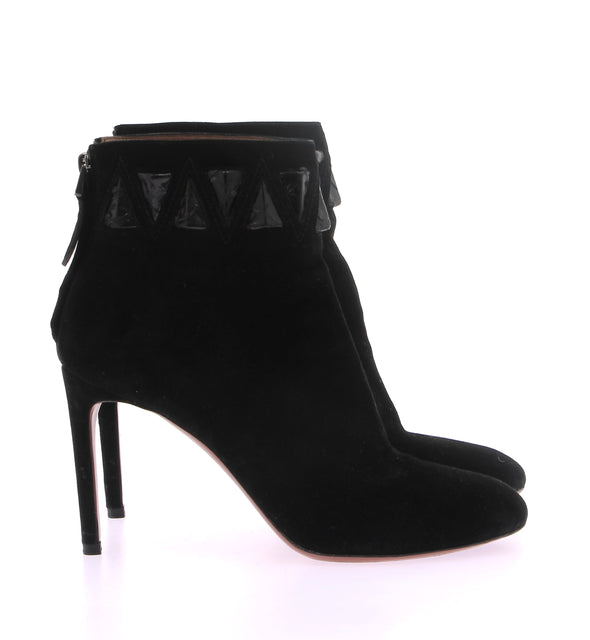 Bottes noires en daim