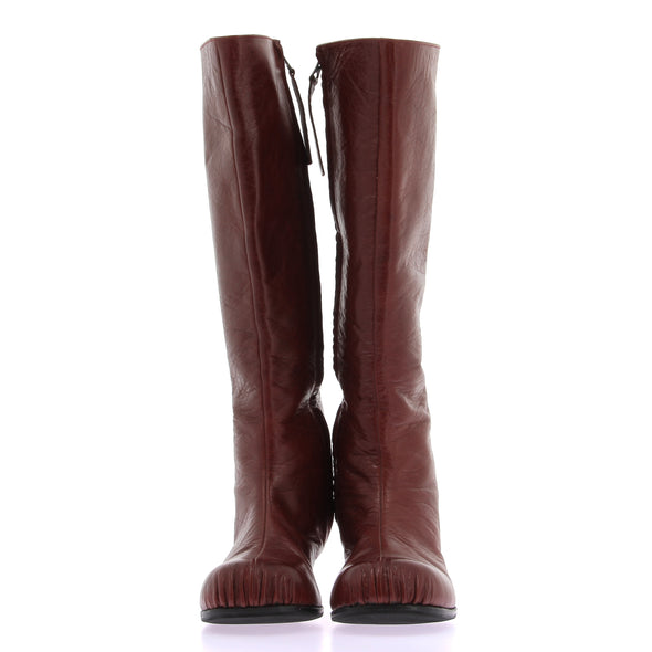 Bottes hautes marron