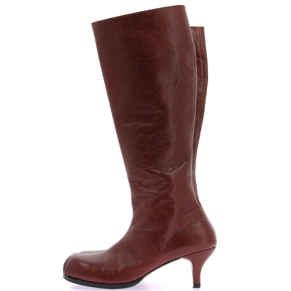 Bottes hautes marron