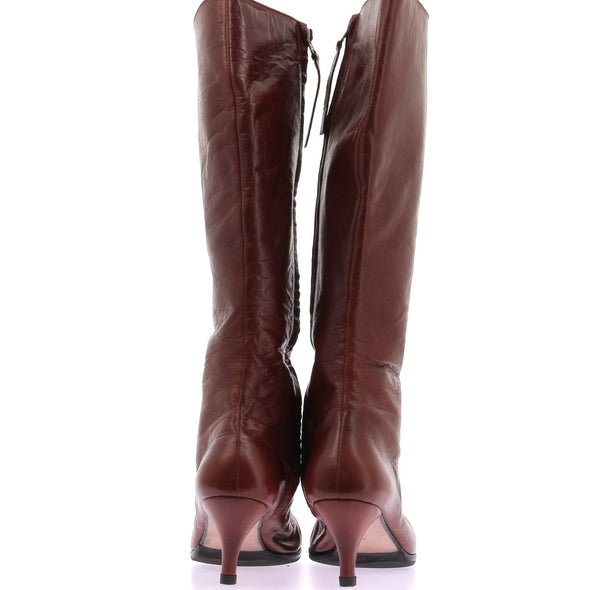 Bottes hautes marron