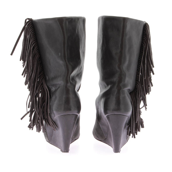 Bottes bi-matière à franges