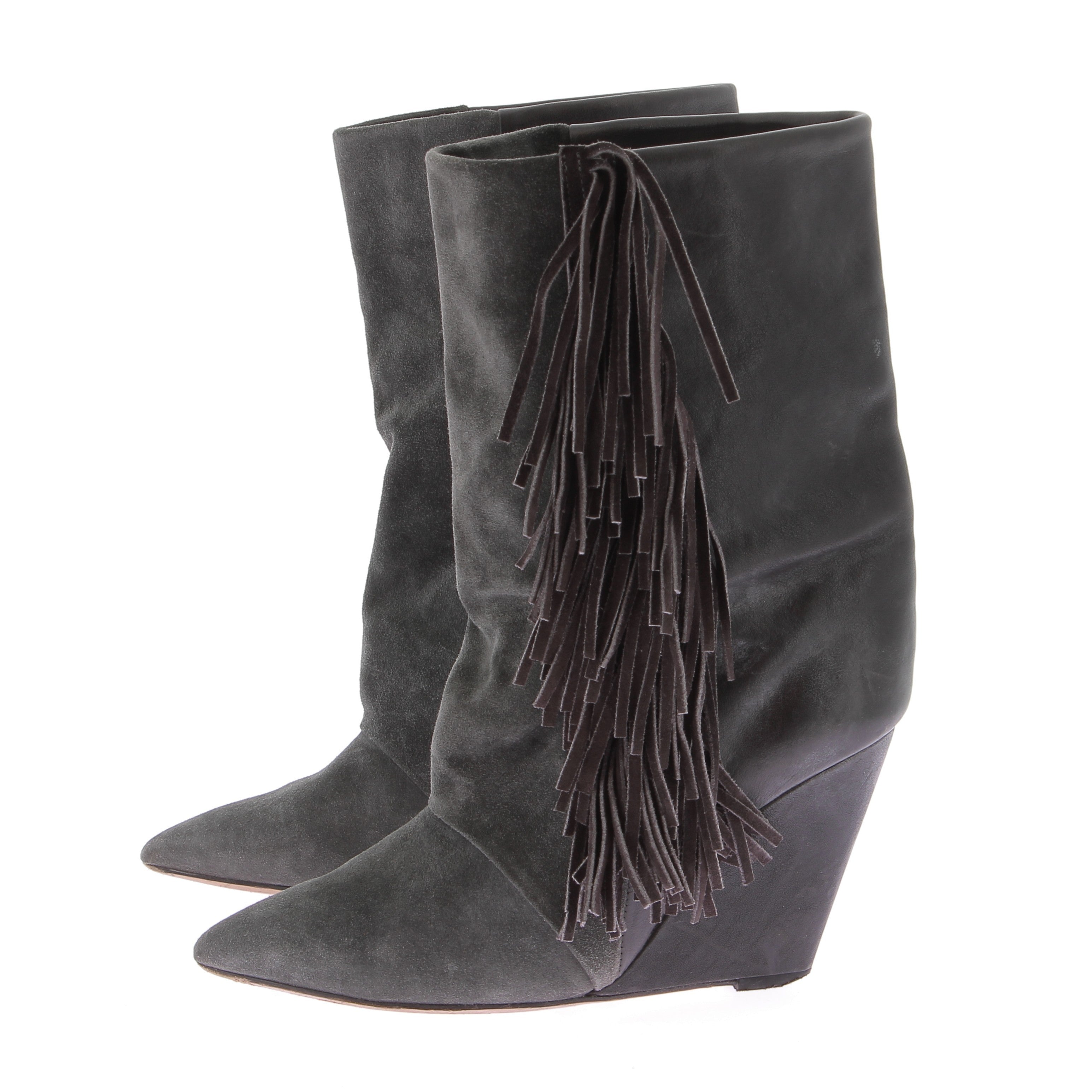 Bottes bi-matière à franges – Personal Seller Paris