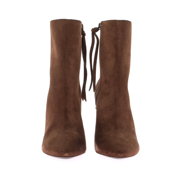 Bottines en daim camel