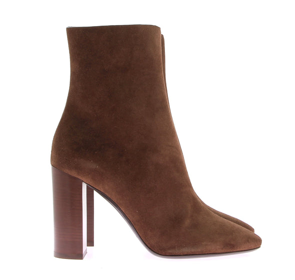 Bottines en daim camel