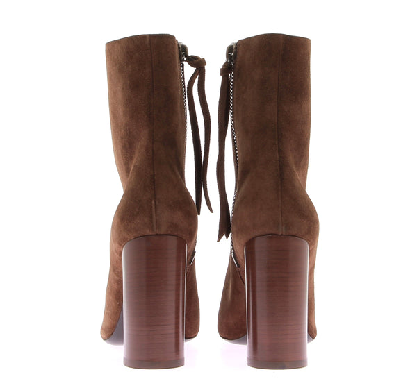 Bottines en daim camel