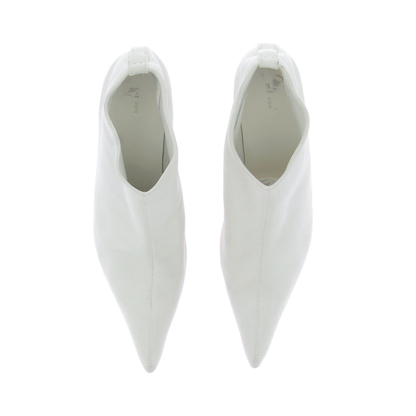 Bottines "Bourgeoise" en cuir blanc