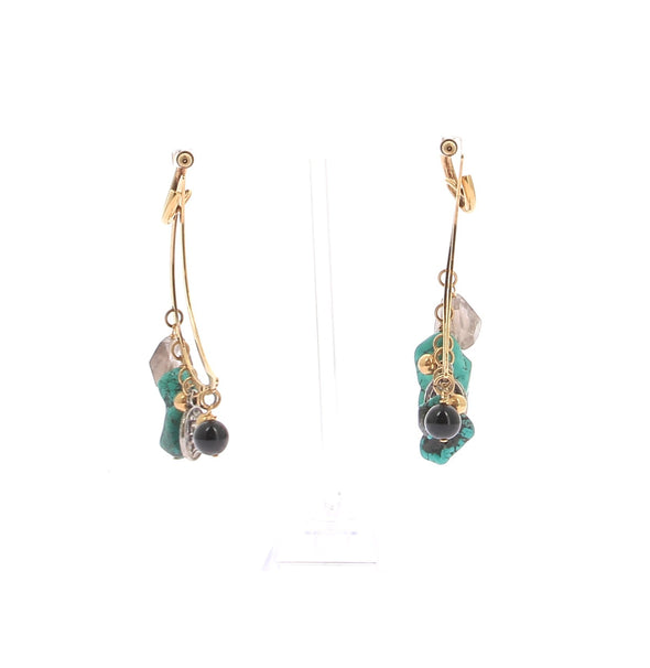 Boucles d'oreilles lunes dorées