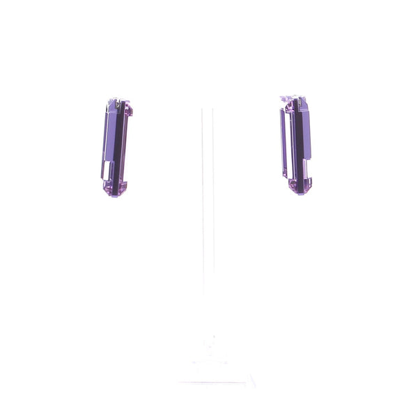 Boucles d'oreilles violettes