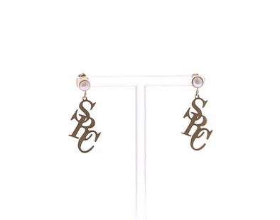 Boucles d'oreilles à perles "SRC"