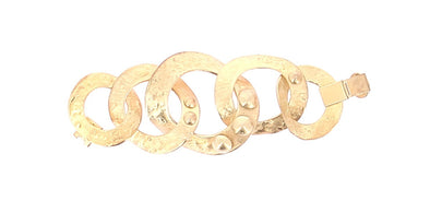 Bracelet à anneaux dorés