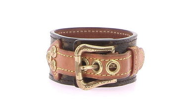 Bracelet en cuir monogrammé "Theda"