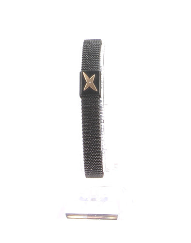 Bracelet "J'te kiff" en acier noir