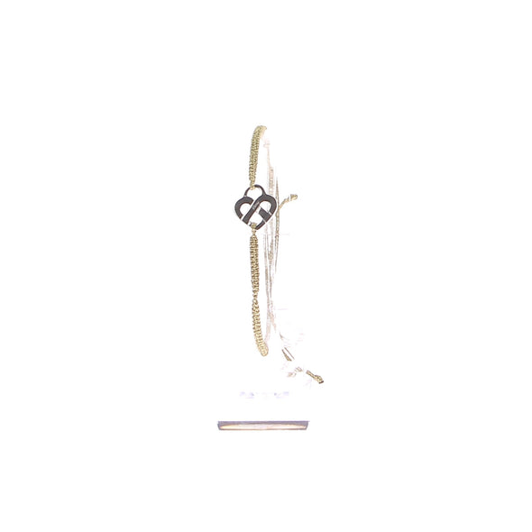 Bracelet coeur entrelacé