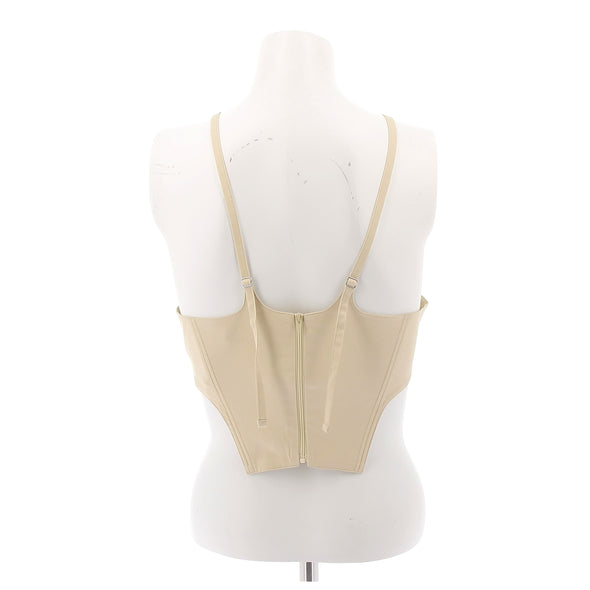 Top bustier beige