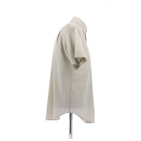 Chemise à manches courtes beige