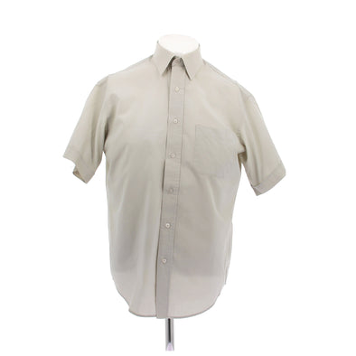 Chemise à manches courtes beige
