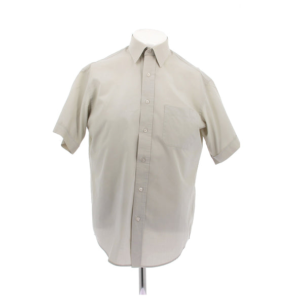 Chemise à manches courtes beige