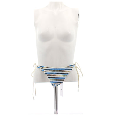 Bas de maillot de bain à rayures bleues